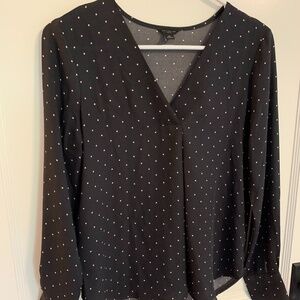 Ann Taylor XSP polka dot blouse